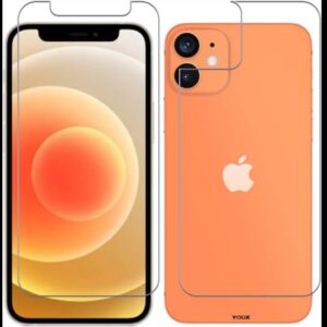 DGDIGI WALL IPhone12, Front And Back Screen Guard Protector (Not A Tempered Glass) Flexible Screen Guard Clear 9H+ (Transparent) (Pack Of 2)