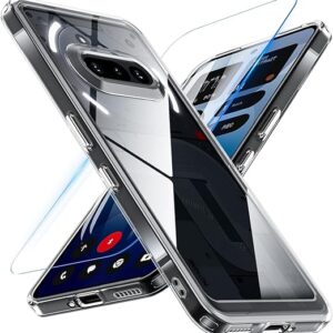 ShieldTech® TPU Back Cover + Tempered Glass for Nothing Phone 3a 5G | Crystal Clear Shockproof Case with 360 Degree Protection | Scratch Resistant Screen Protector for Nothing Phone 3a